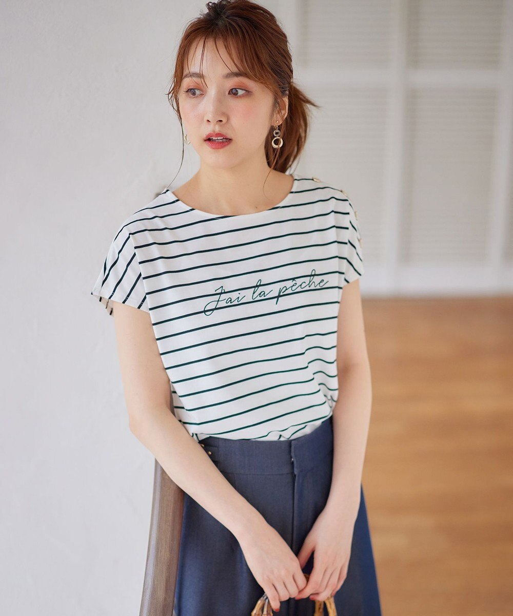 ANY SIS L マリンディテールロゴ Ｔシャツ 