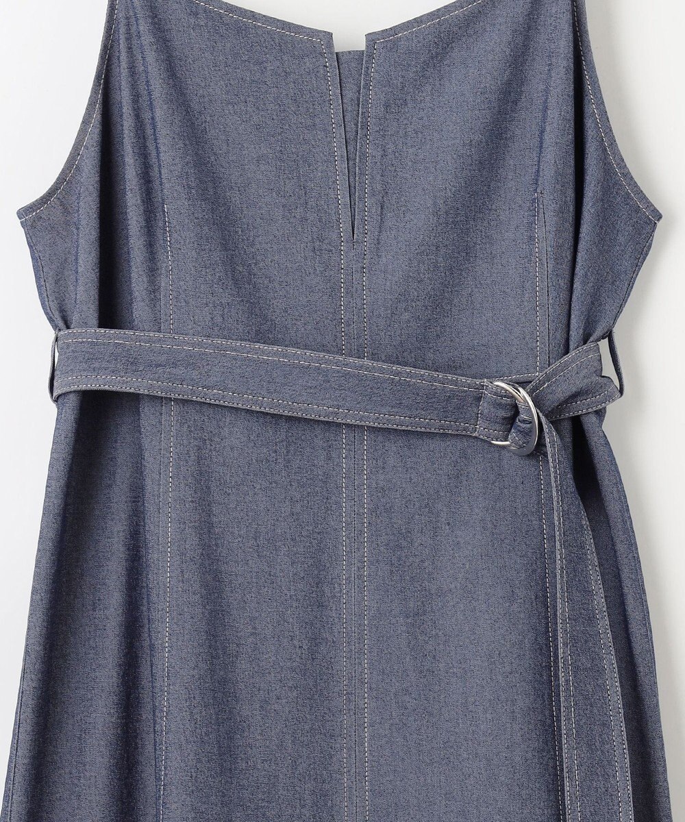 ANY SIS S 【洗える】ライトデニムライクシャンブレー キャミワンピ 
