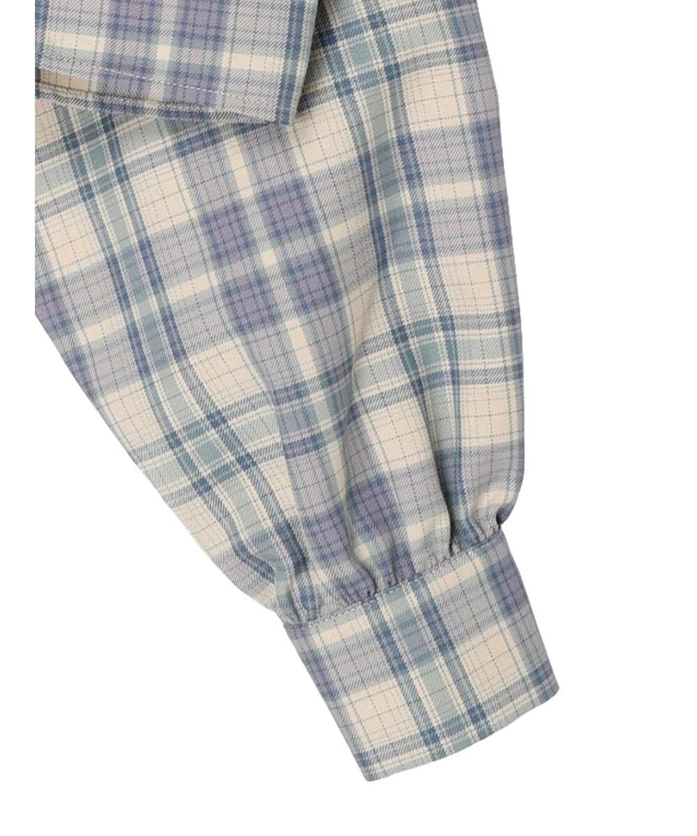 earth music&ecology ＣＨＥＣＫショートシャツジャケット 