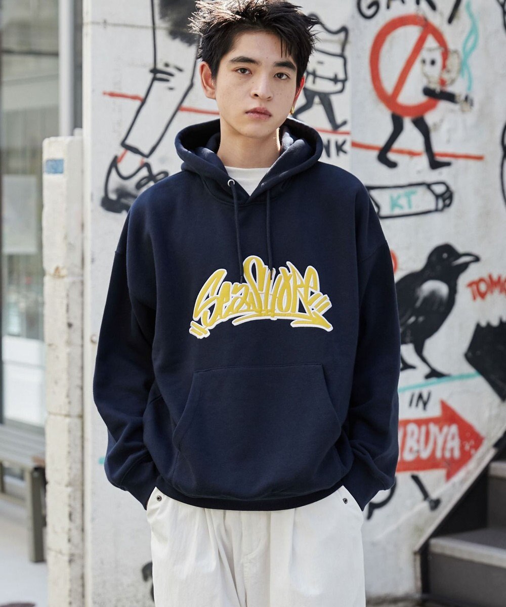 WEGO ワッペンロゴパーカー 