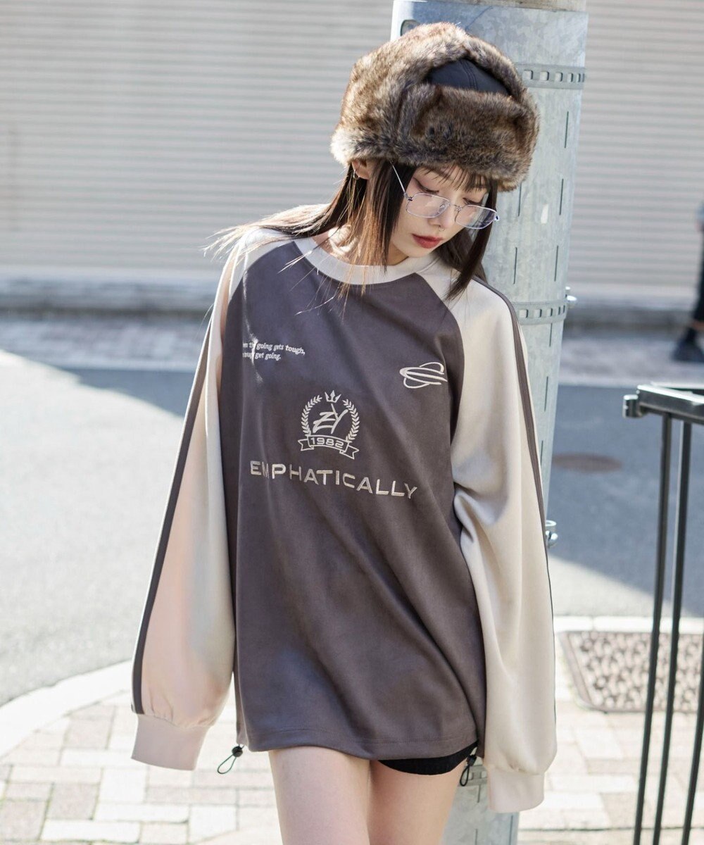 WEGO 【ユニセックス着用ITEM】フェイクスウェードゲームプルオーバー 