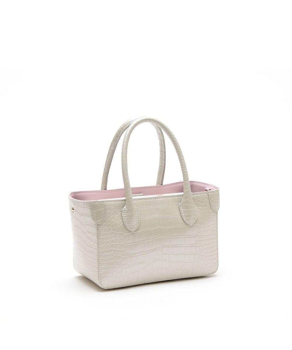 A.D.M.J. 【牛革】クロコ型押し ザ・ビーDカン付ミニトート 