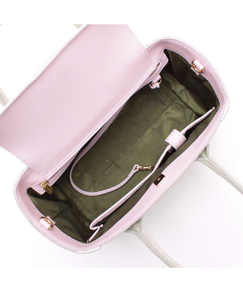 A.D.M.J. 【牛革】クロコ型押し ザ・ビーDカン付ミニトート 