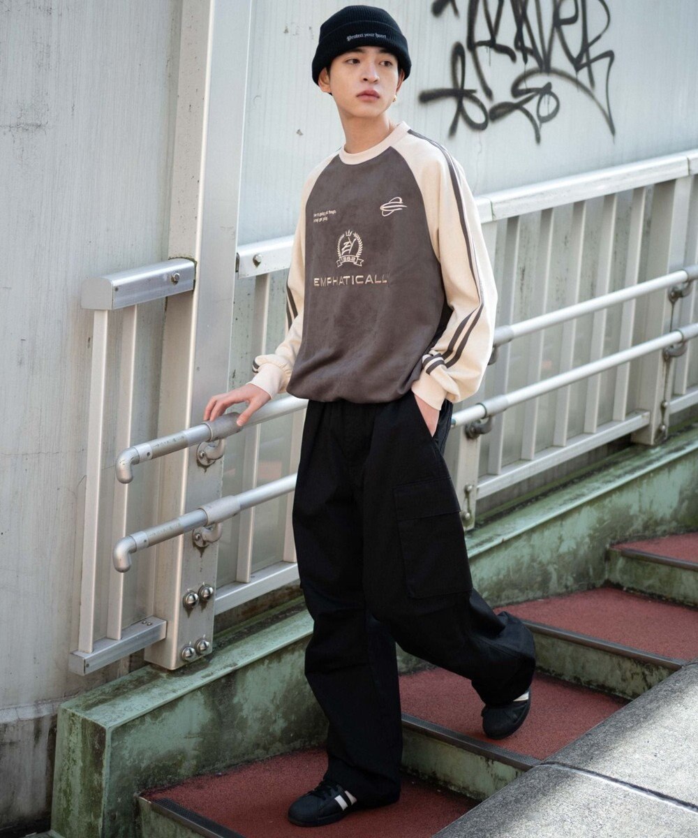 WEGO 【ユニセックス着用ITEM】フェイクスウェードゲームプルオーバー 