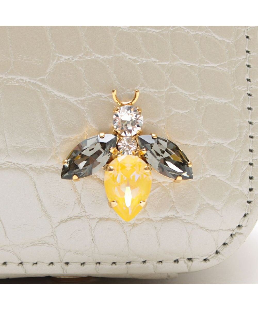 A.D.M.J. 【牛革】クロコ型押し ザ・ビーDカン付ミニトート 