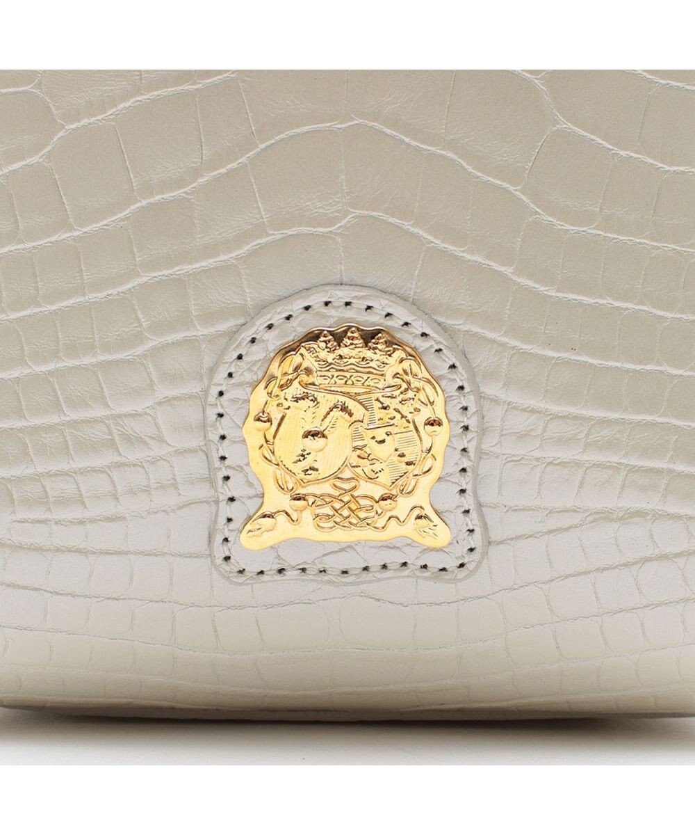 A.D.M.J. 【牛革】クロコ型押し ザ・ビーDカン付ミニトート 