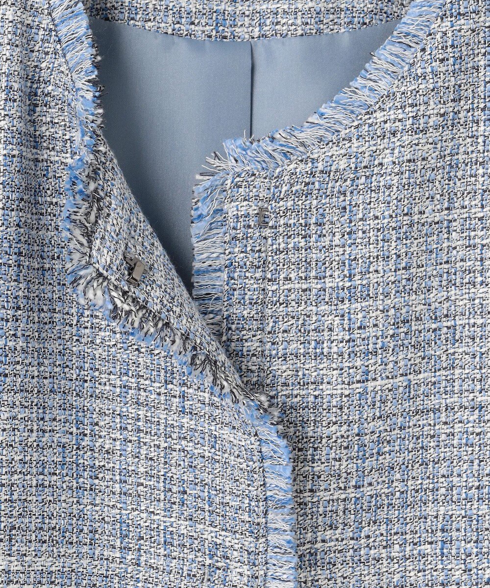 自由区 【カタログ掲載・セットアップ対応】ライトミックスツイード ジレ 