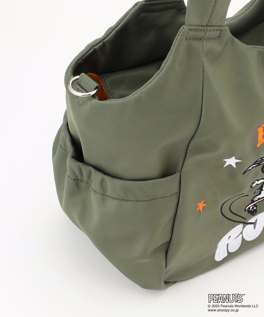 Y'SACCS SNOOPYデザイン サイドギャザー2wayトート　Mサイズ(スケートボード） 