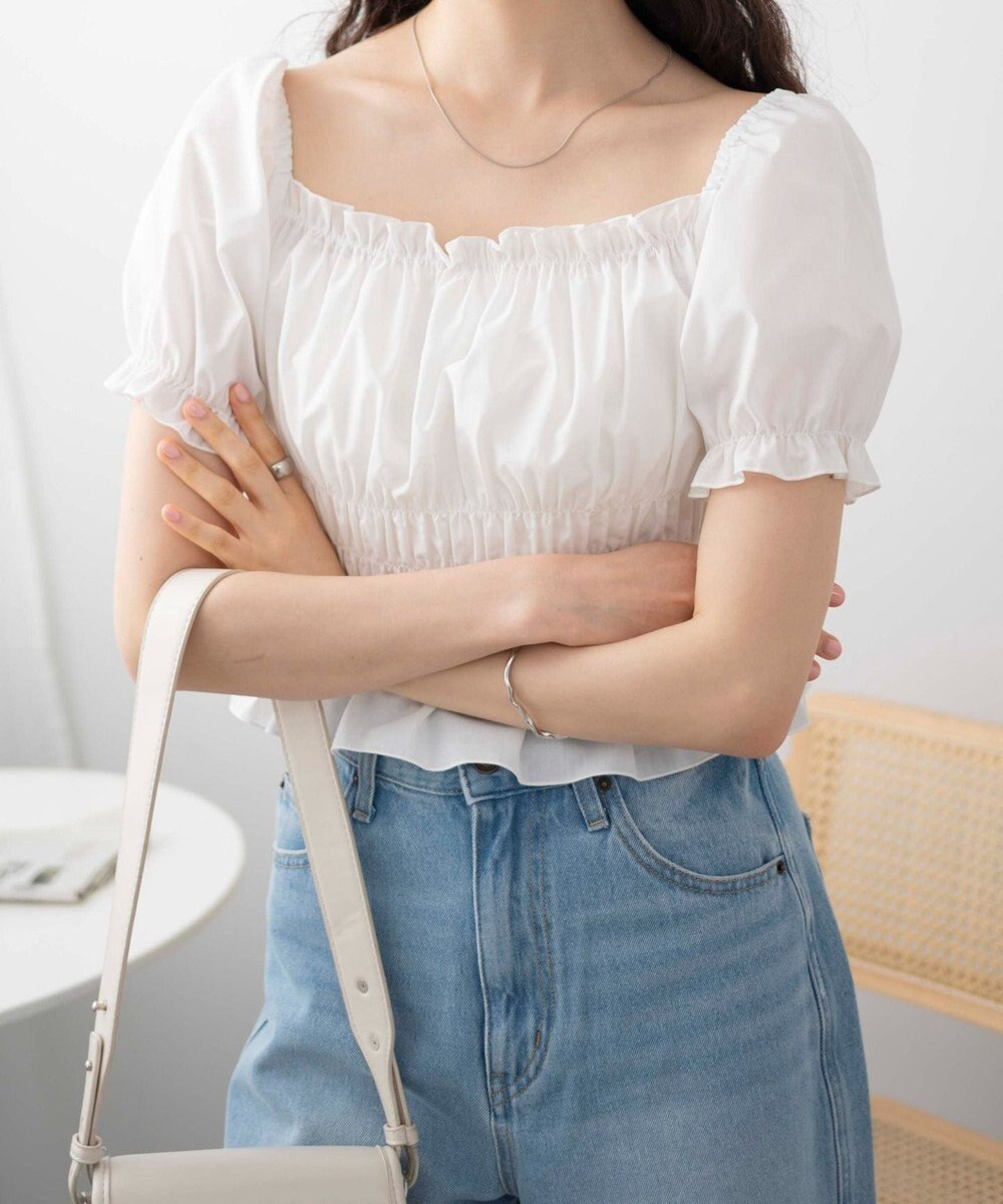 WEGO オフショルシャーリングブラウス 