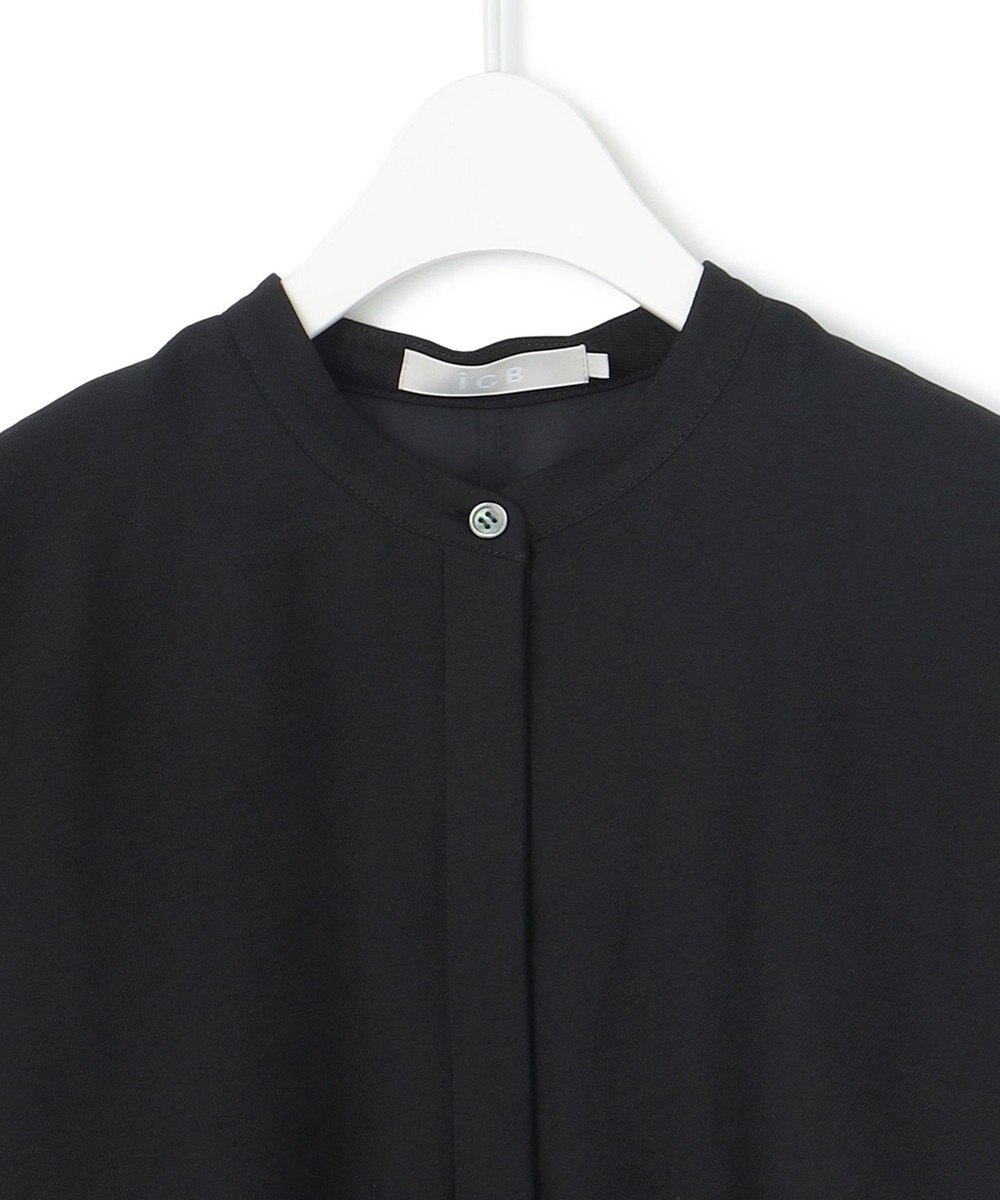 ICB L 【接触冷感・洗える】 ワッシャーツイル ワンピース 