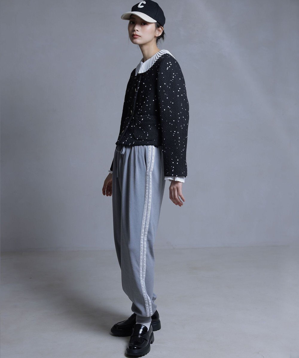 組曲 S ライトデシン プリーツブラウス 