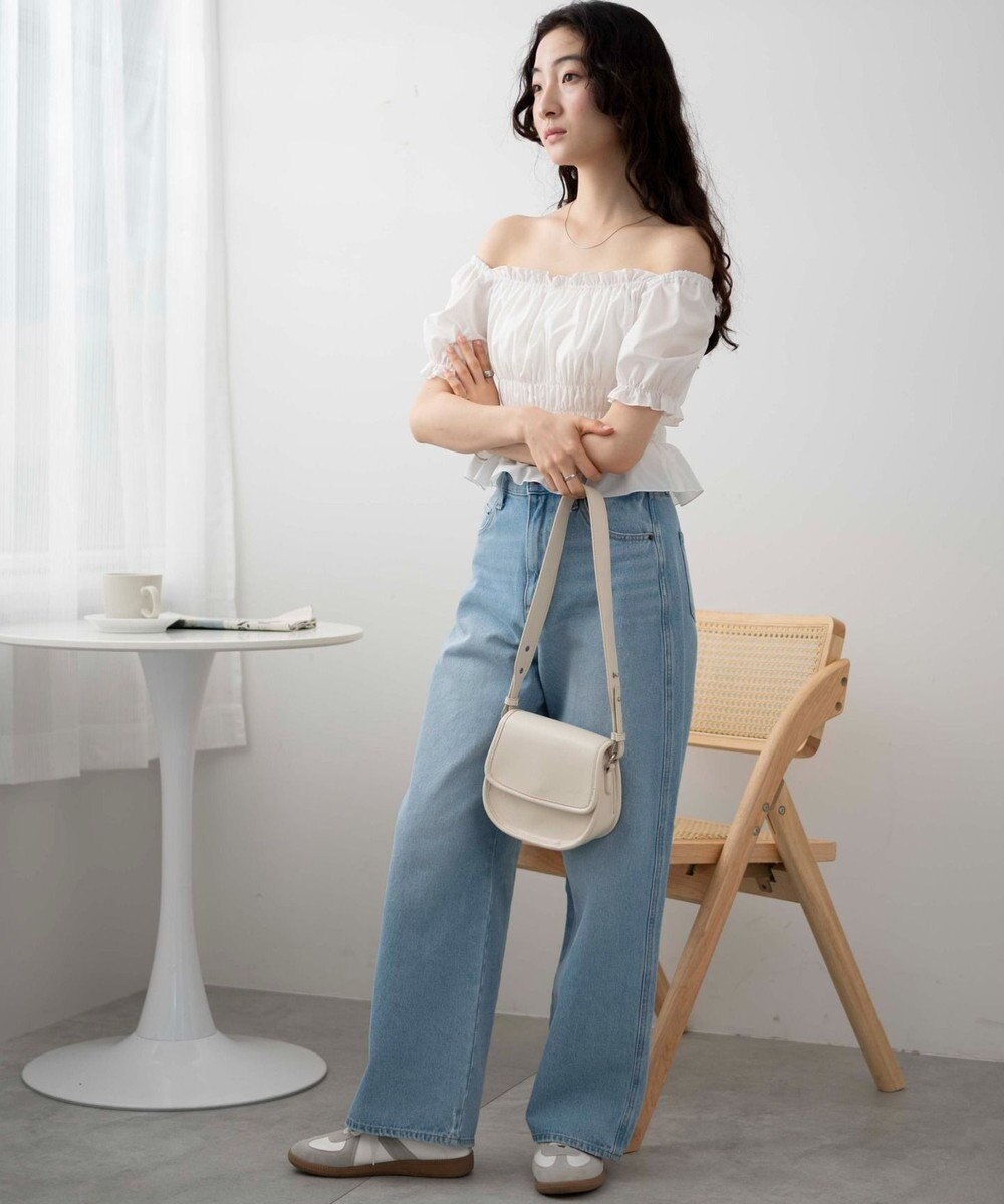 WEGO オフショルシャーリングブラウス 