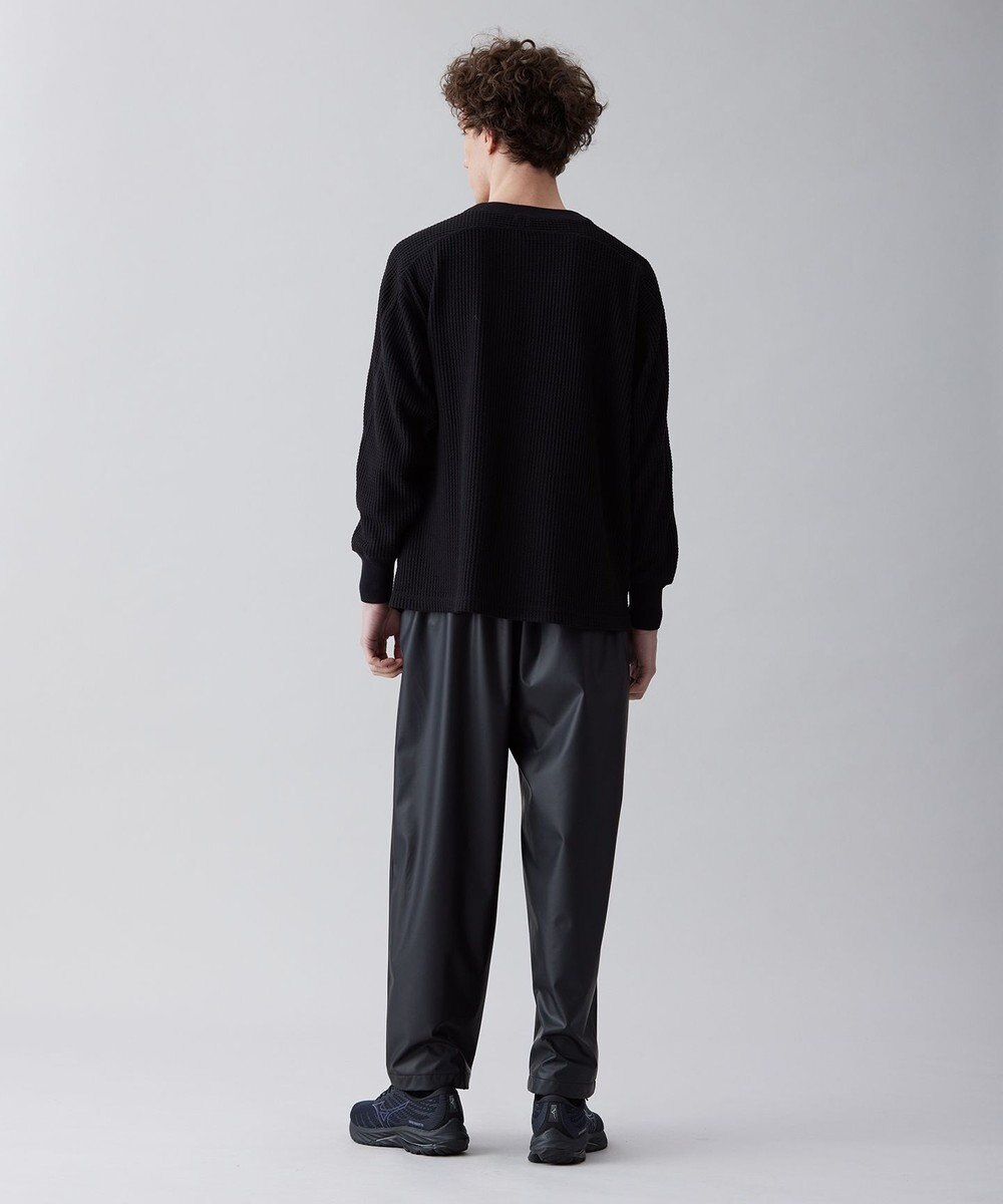 UNFILO MENS 【ストレッチ】レザーライク ワイドパンツ [23年春夏商品] 