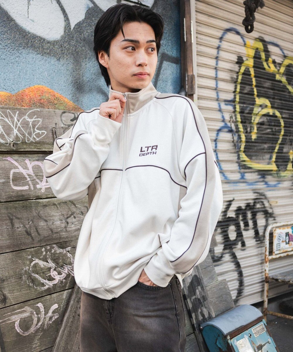 WEGO 【ユニセックス着用ITEM/MLサイズ展開】パイピングトラックジャケット 