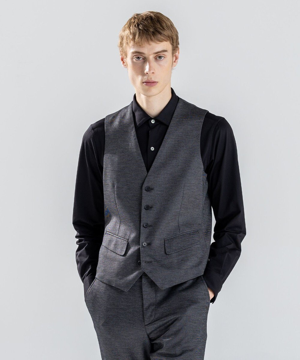 JOSEPH HOMME 新素材【ストレッチ/セットアップ対応】シルキーウールジャージー ジレ 