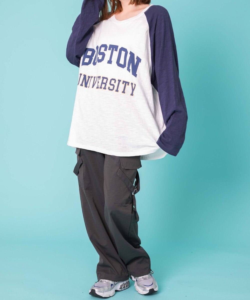 WEGO 【ウエストゴム】サイドベルトカーゴパンツ 