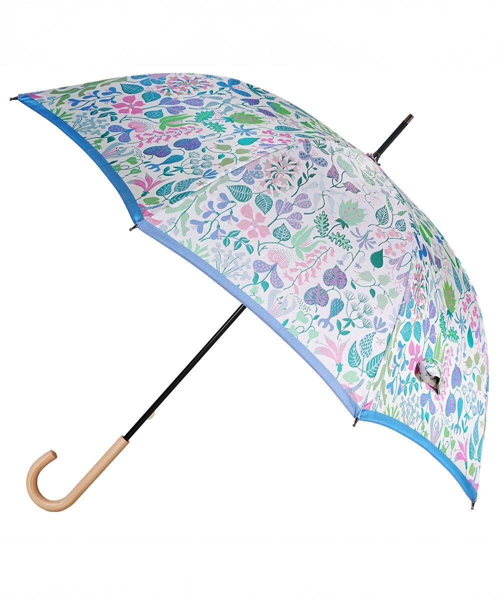 槇田商店 <新柄登場>Stig Lindberg HERBARIUM BRIGHT ライトブルー 長傘 