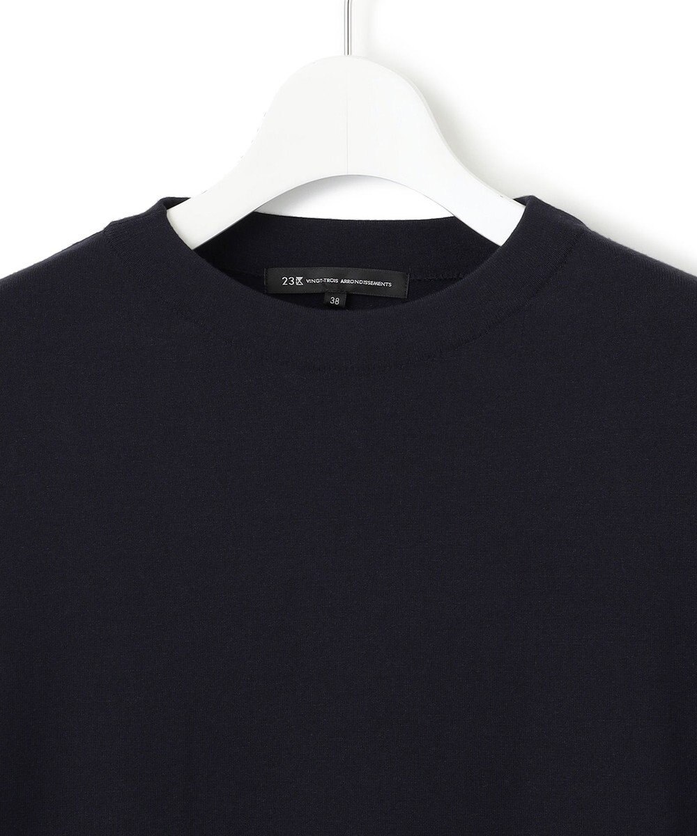 23区 【洗える】ヴィスコースストレッチ ストレート ニットワンピース 