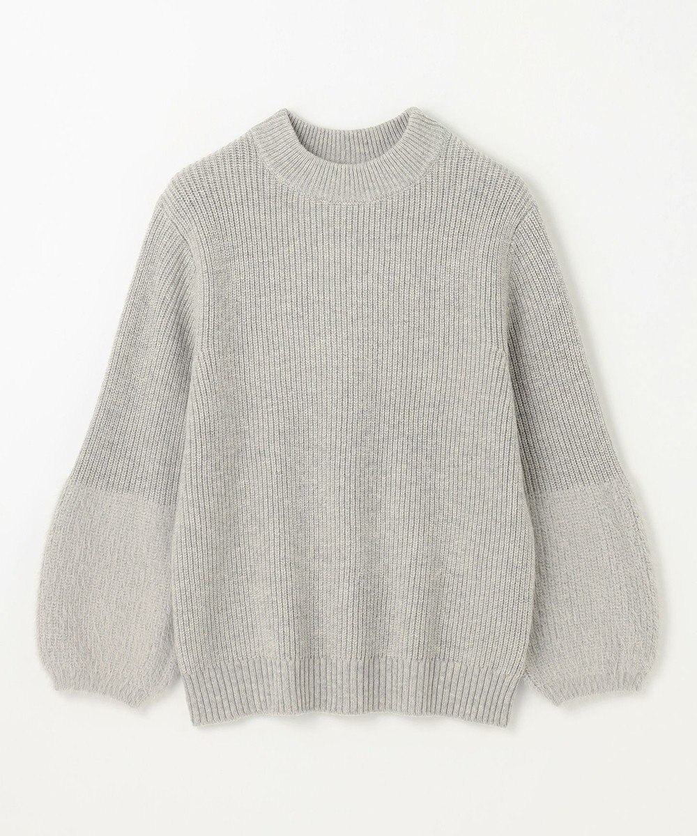 ANY ラムウールフェザーコンビプルオーバー 