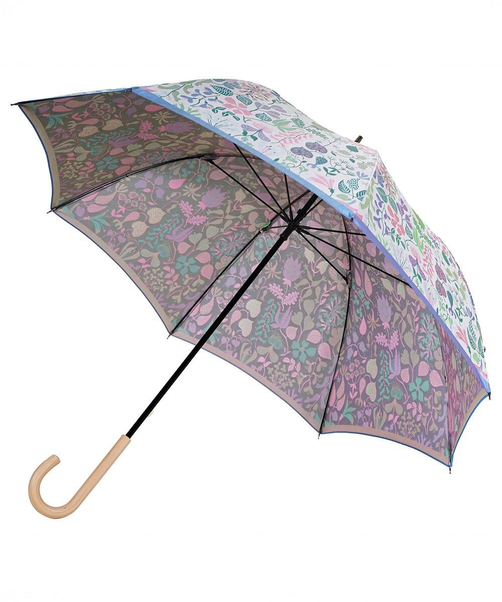 槇田商店 <新柄登場>Stig Lindberg HERBARIUM BRIGHT ライトブルー 長傘 