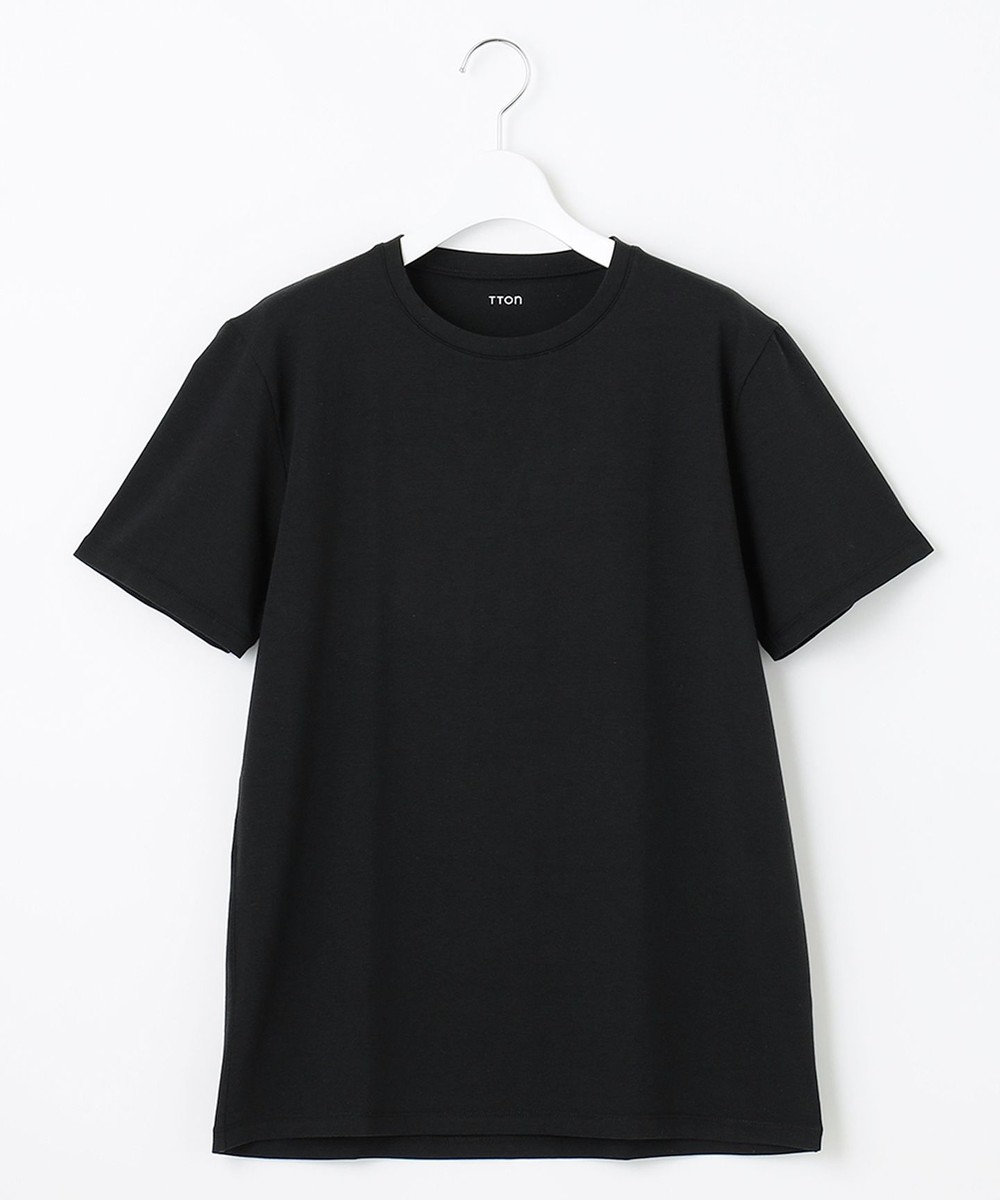 UNFILO 【MEN】【温活】TTON 半袖 Tシャツ ブラック系