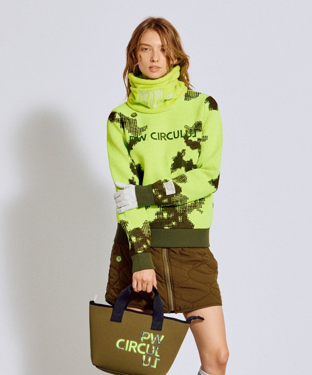 PW CIRCULUS 【WOMEN】Spark dot camouflage 軽量ニット ゴルフウェア レディース 
