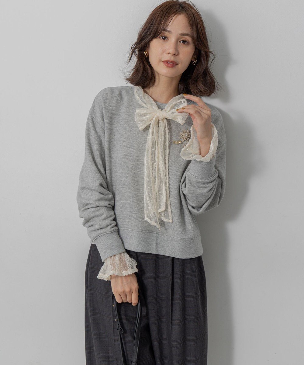 組曲 S バックプリント裏毛 プルオーバー 