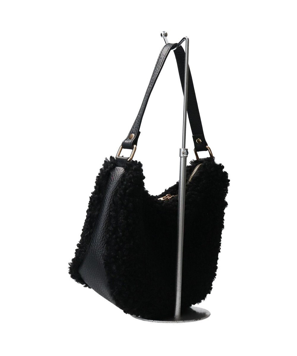 INTER-CHAUSSURES 【ANDREA CARDONE ITALI】レザーハンドルボアホーボーバッグ 