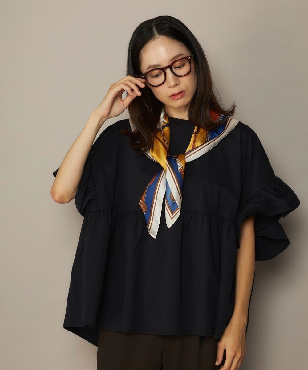 OP／FILA 【Ocean Pacific】らくティブ｜ティアード袖フレアカットソー 