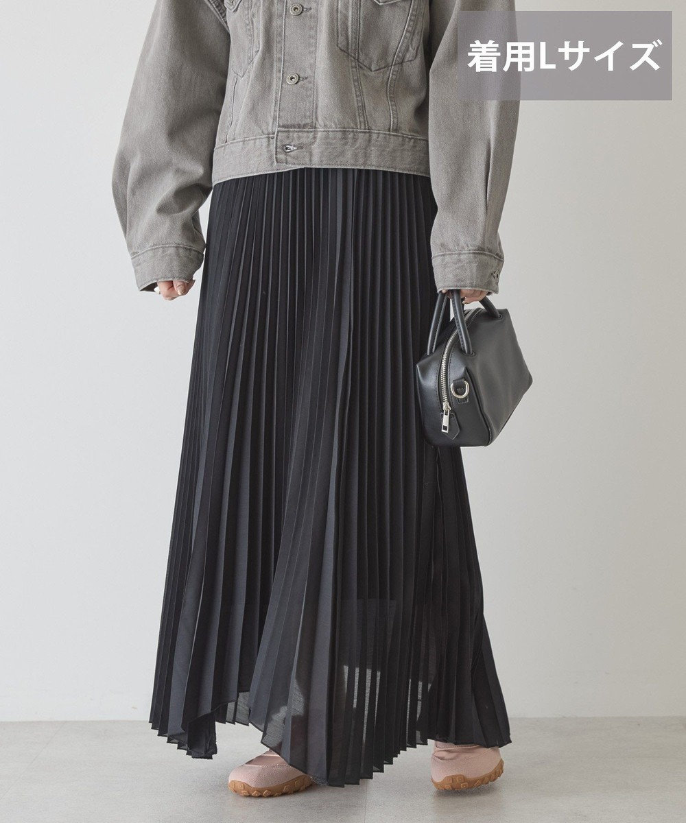 AMERICAN HOLIC 【選べる丈】シアープリーツスカート 