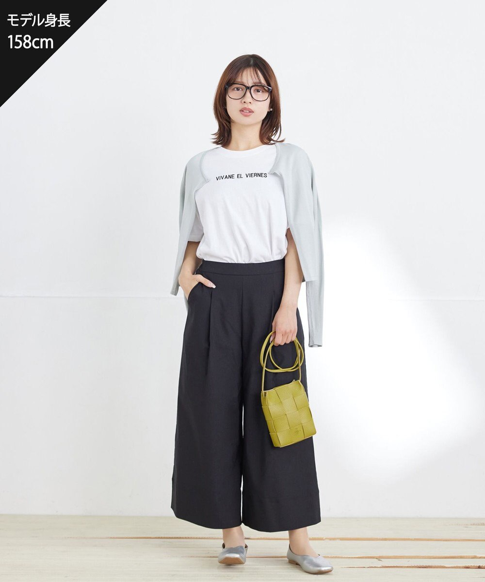 Tiaclasse 【洗える】刺繍ロゴシンプルTシャツ 