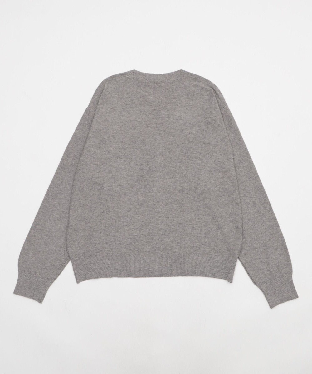 WEGO 【WEB限定/2025年秋冬新作//洗濯可/MLサイズ展開/ユニセックス着用ITEM】ドロップショルダーカーディガン 