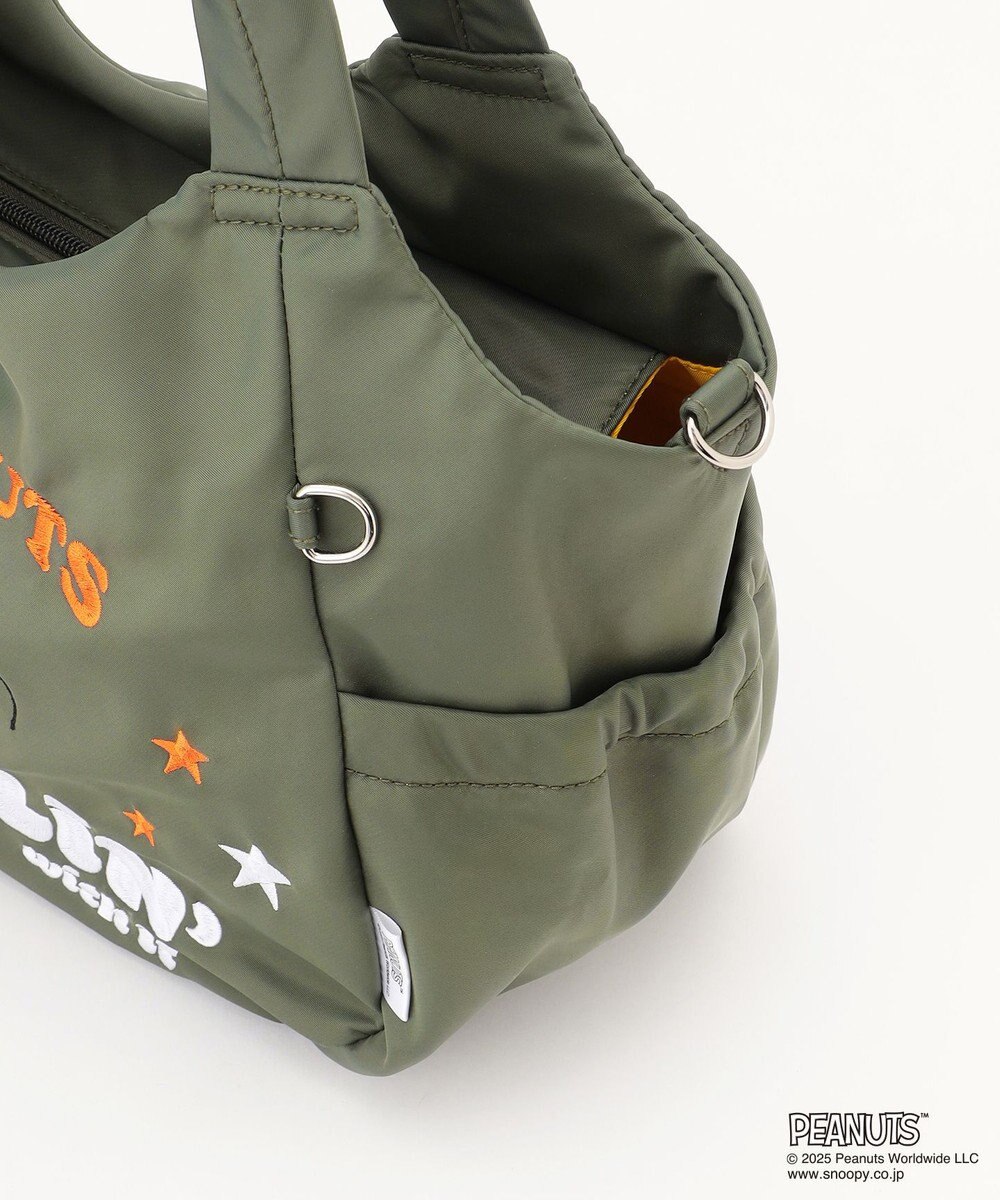 Y'SACCS SNOOPYデザイン サイドギャザー2wayトート　Mサイズ(スケートボード） 