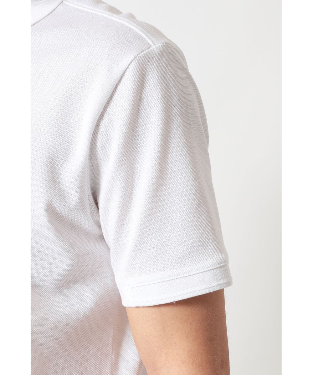 DAKS フロントジップ ハウスチェックパイピング ポロシャツ 