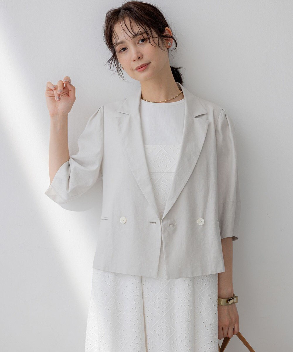 組曲 L リネンレーヨン ジャケット 