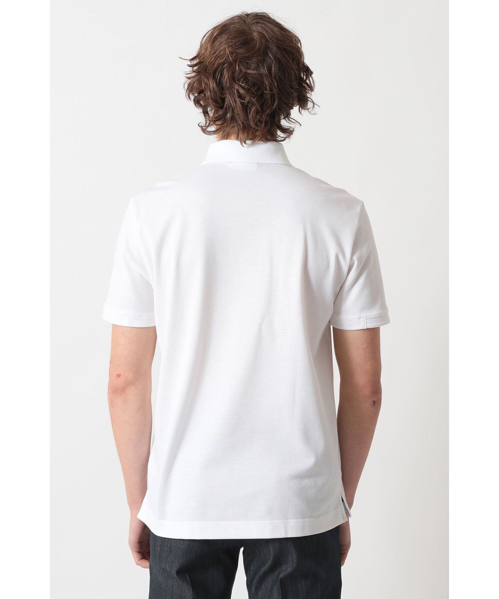 DAKS フロントジップ ハウスチェックパイピング ポロシャツ 