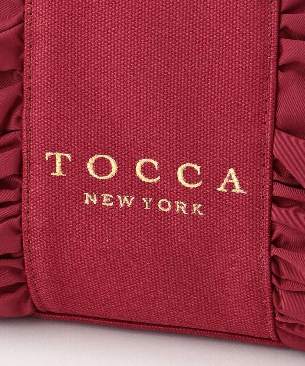 TOCCA 【A4サイズ対応】RIBBON FRILL CANVASTOTE キャンバストートバッグ 