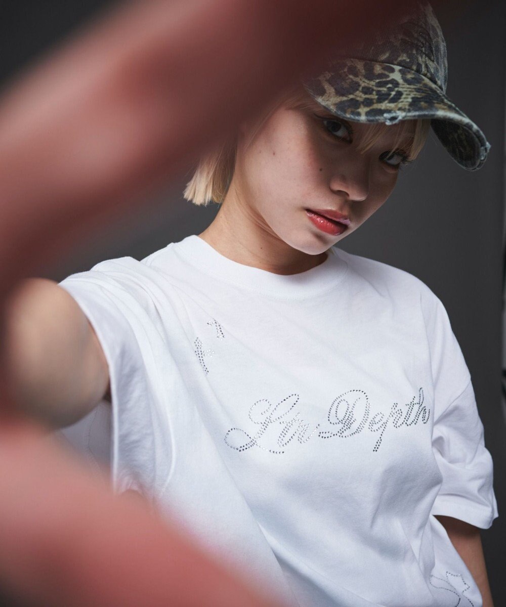 WEGO 【ユニセックス着用ITEM】ラインストーングラフィックT（SS） 