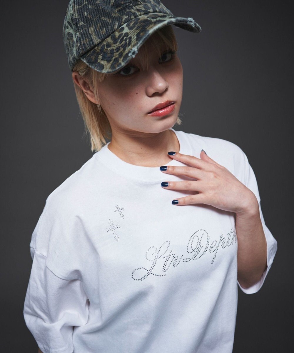 WEGO 【ユニセックス着用ITEM】ラインストーングラフィックT（SS） 