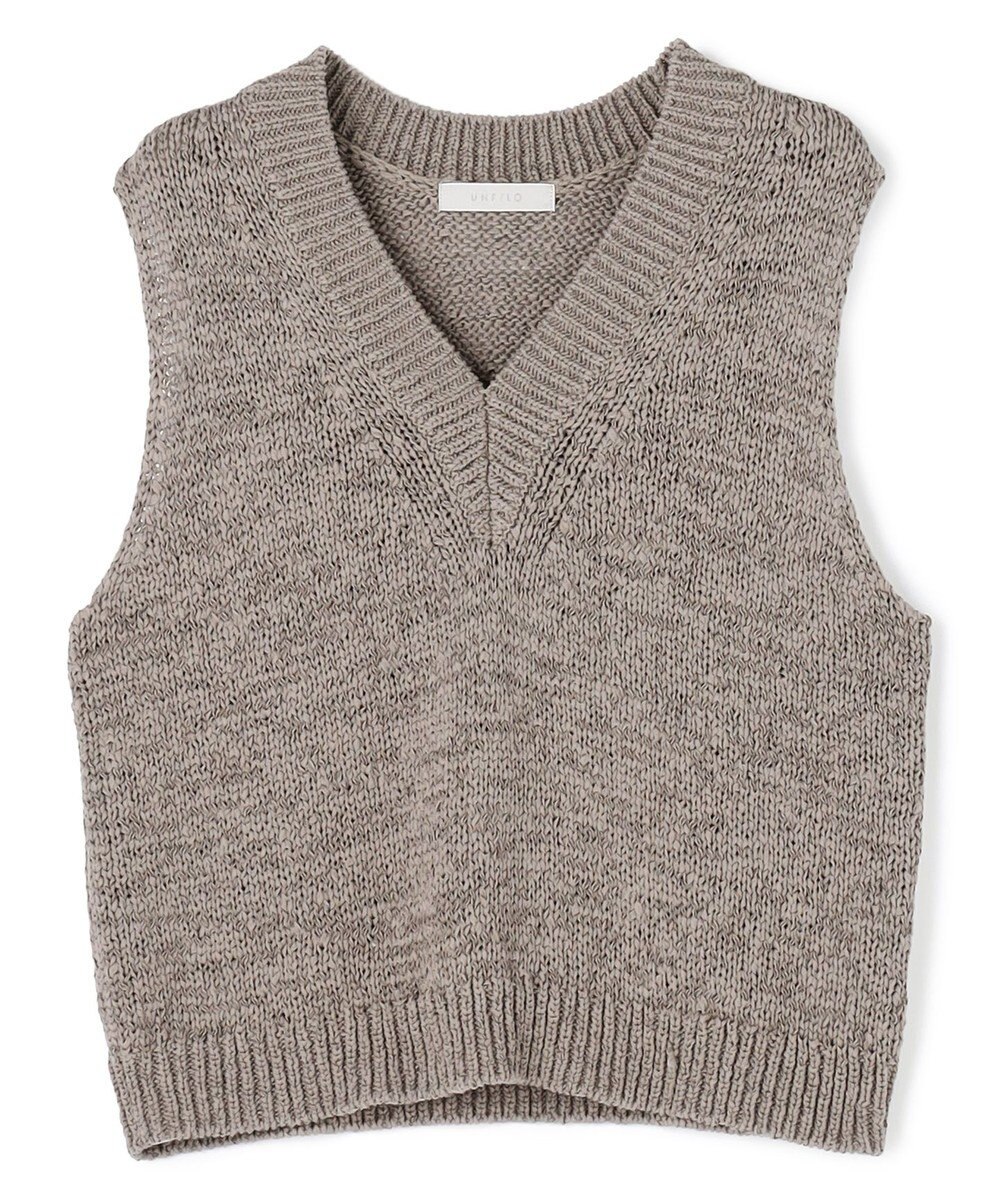 UNFILO テープヤーンニット ベスト 