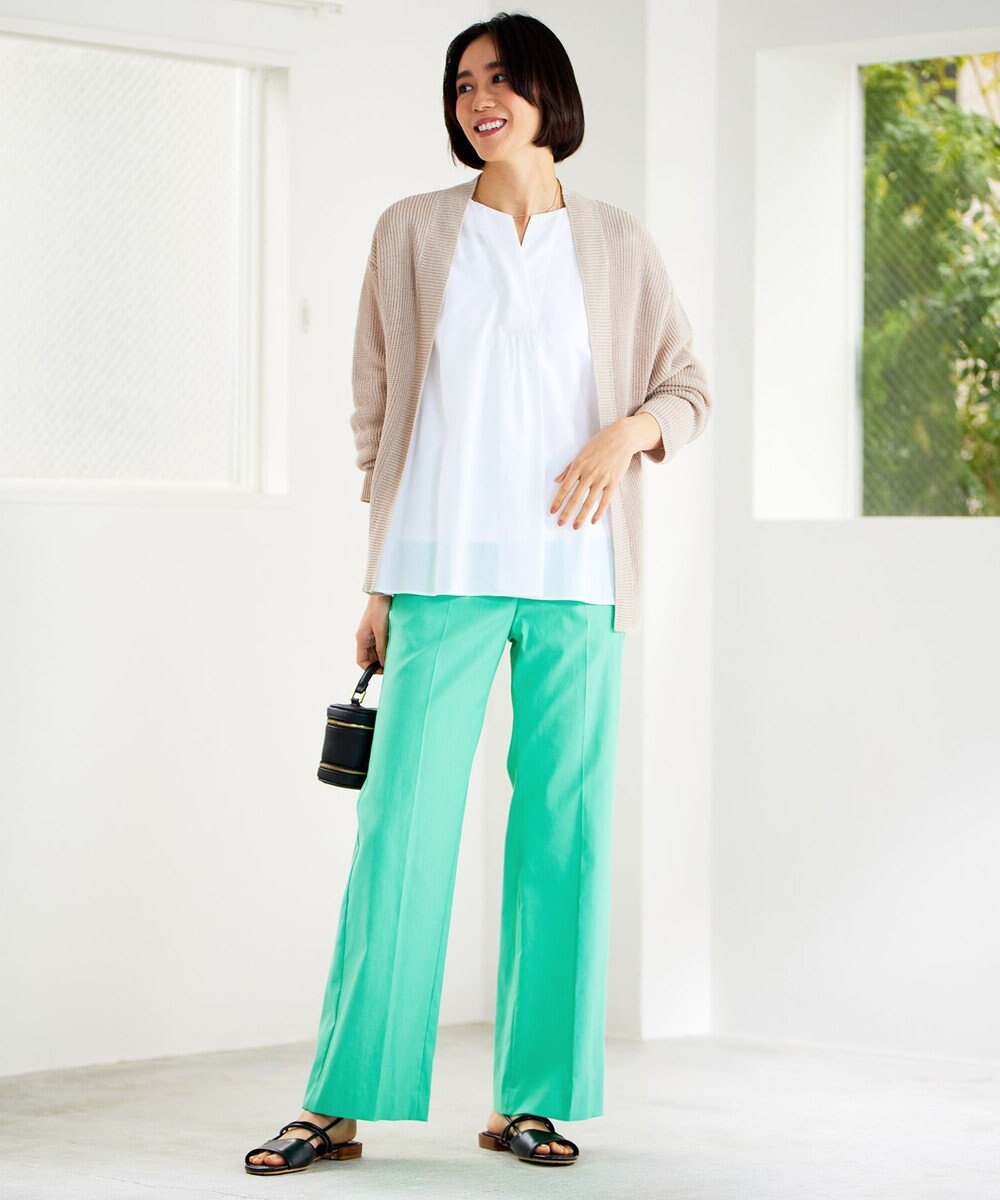 自由区 【洗える】SOMELOSテンセルスキッパー ブラウス 