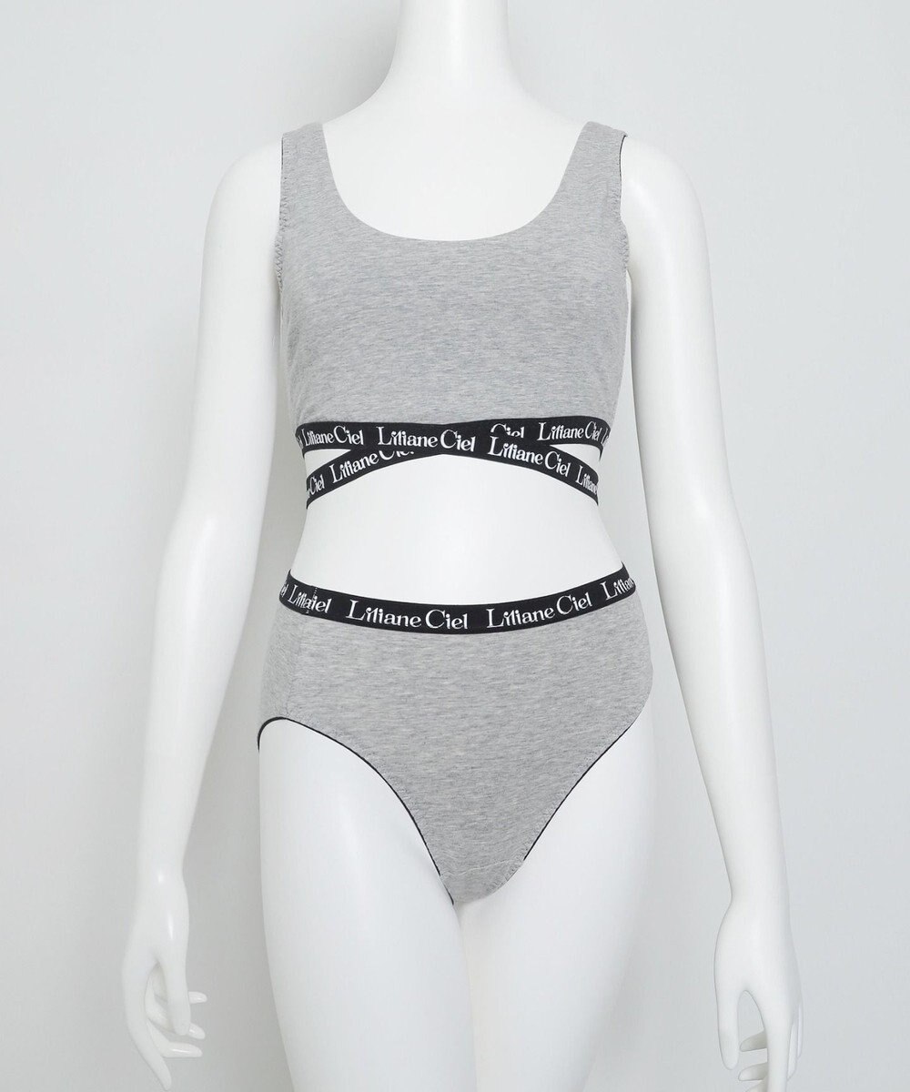 WEGO 【ハーフトップ＆ショーツセット】Liliane　Ciel　クロスロゴ 