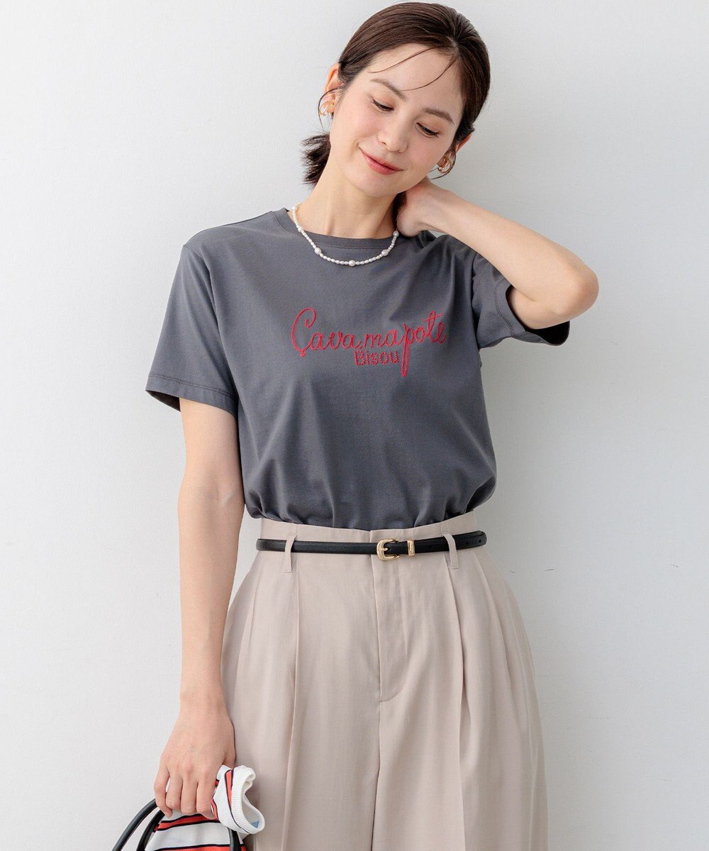 組曲 ロゴ刺繍 Ｔシャツ 