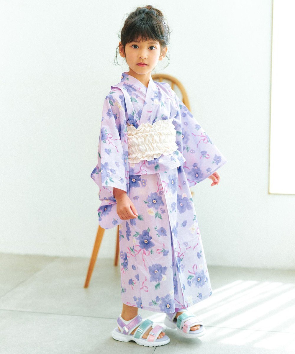 ANY KIDS 【洗濯機可能/簡単着付け】2WAY セパレート浴衣セット 