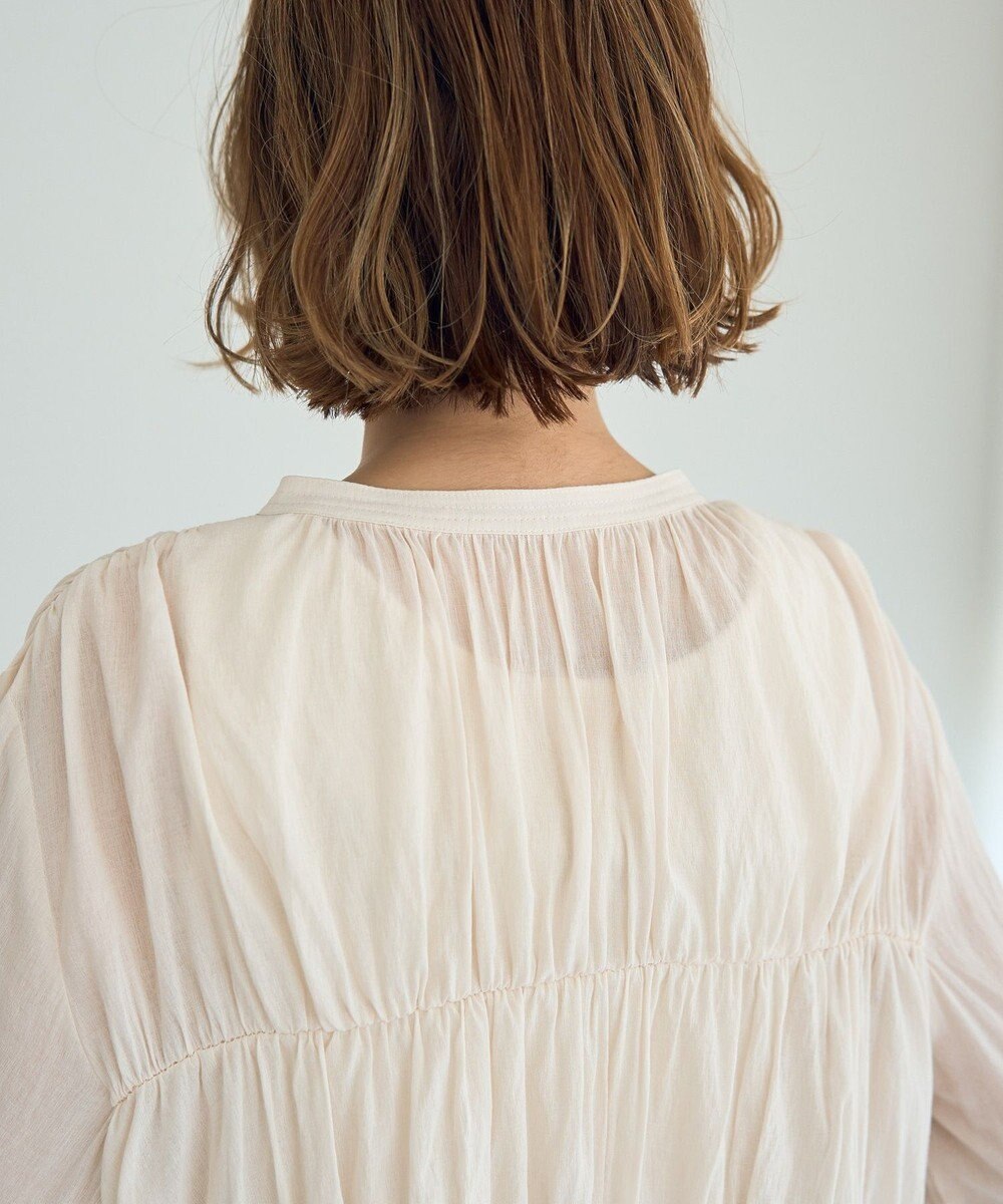 YECCA VECCA リボンデザインシアーブラウス 