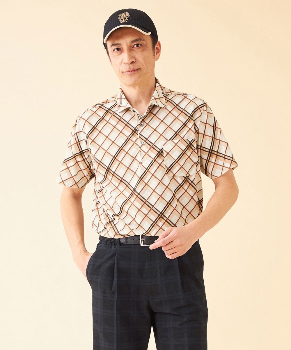 MEN】バイアスチェックソアリオン ポロシャツ DAKS GOLF ファッション通販 【公式通販】オンワード・クローゼット