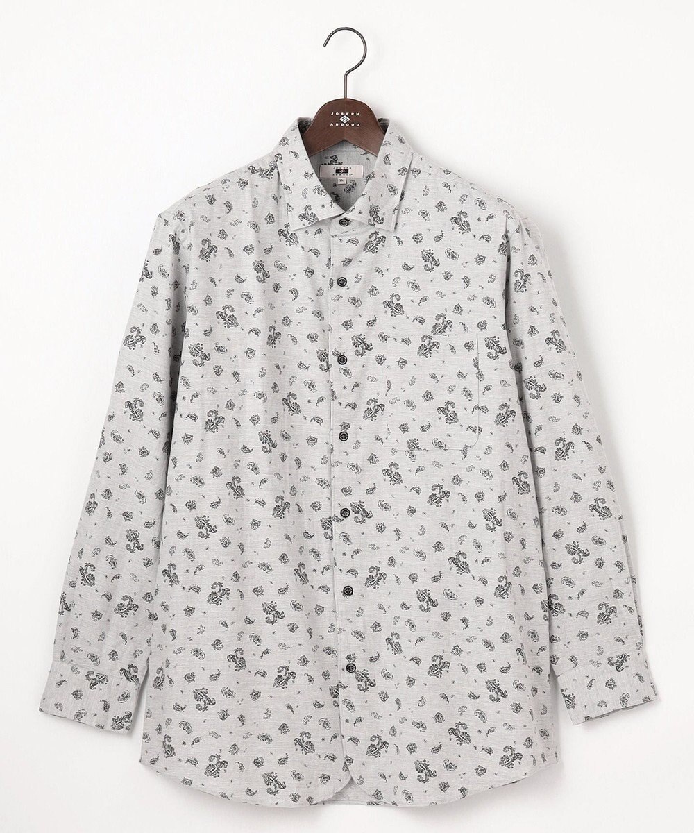 JOSEPH ABBOUD 【キングサイズ・柔らか】シャンブレーツイルピーチ シャツ 