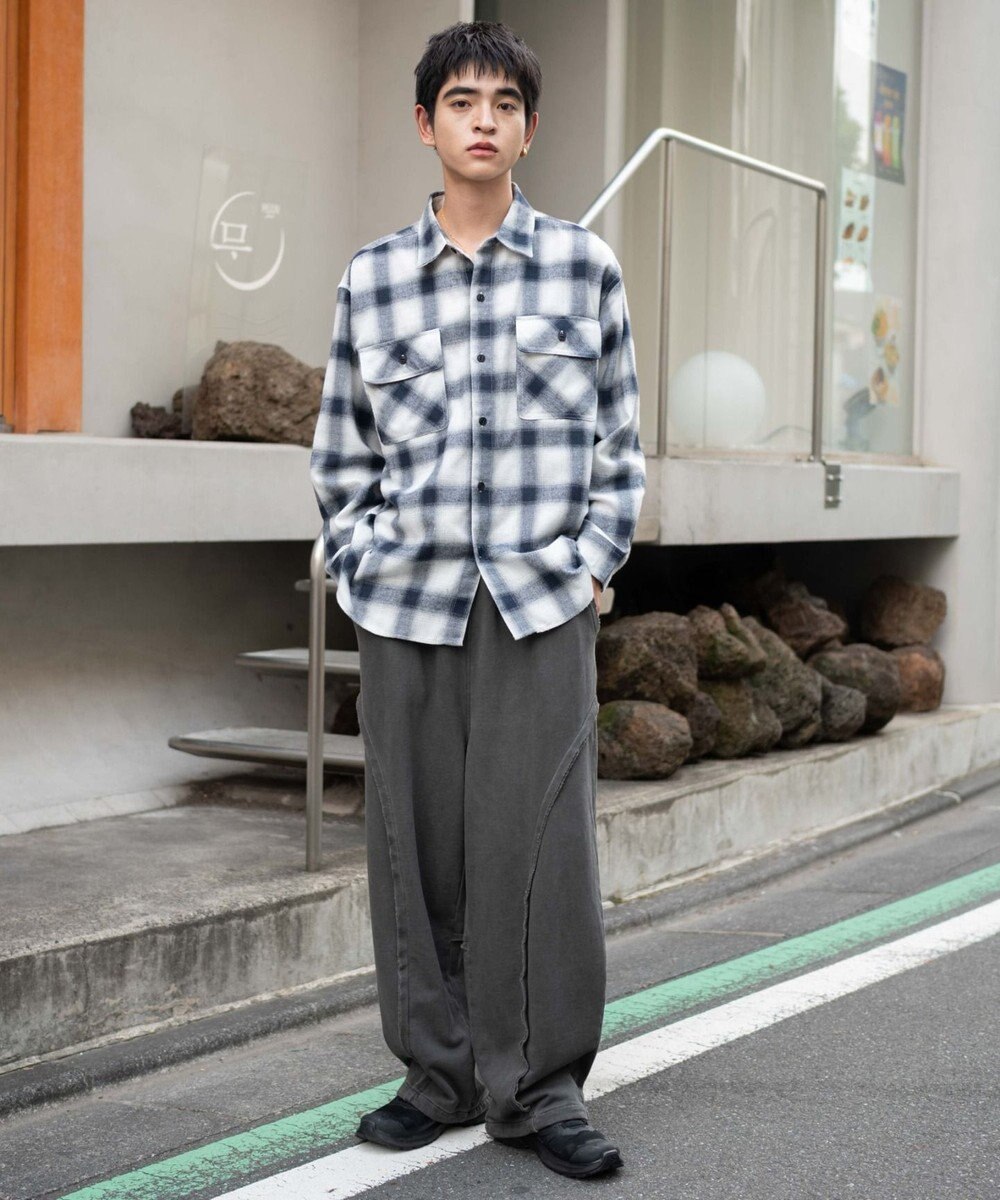 WEGO 【ユニセックス着用ITEM/ウエストゴム/MLサイズ展開】バルーン3Dスウェットパンツ 