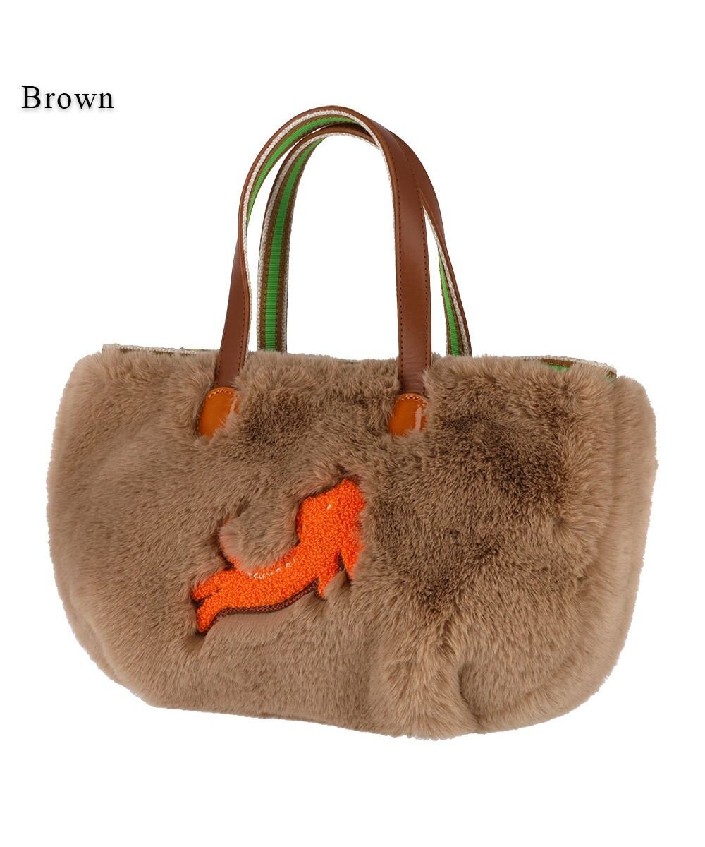 tsumori chisato CARRY キラネコファー ハンドバッグ 手提げ 