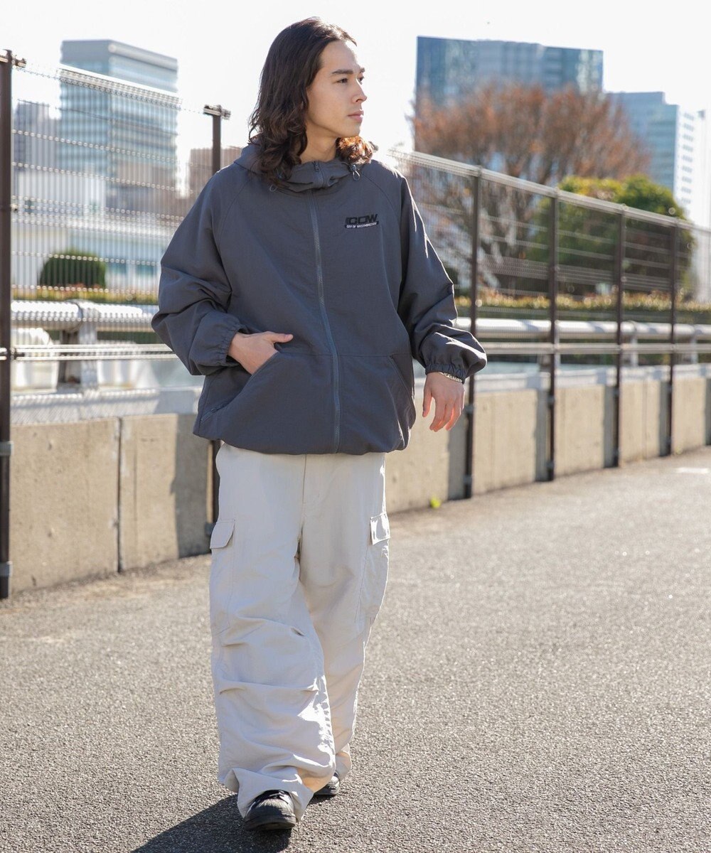 WEGO ナイロンフードシェルブルゾン 